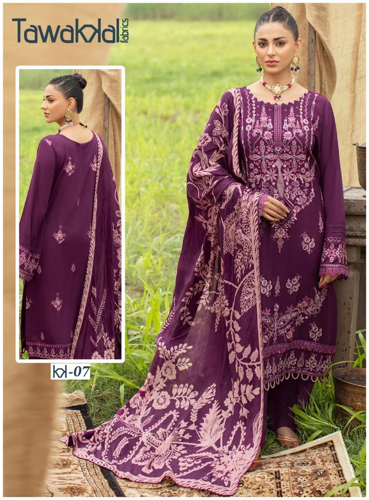 Tawakkal Mehroz Ocassion Wear Wholesale Karachi Cotton Dress Material
